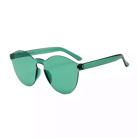 FREE PEOPLE Green Spectrum Frameless Sunglasses - Picture 3 of 7